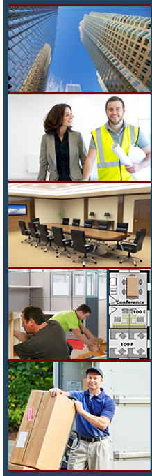 corporate movers, systems furniture installations, space planning services